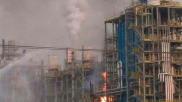 Ledakan di di PT Chandra Asri Petrochemical (CAP), Cilegon, Banten.