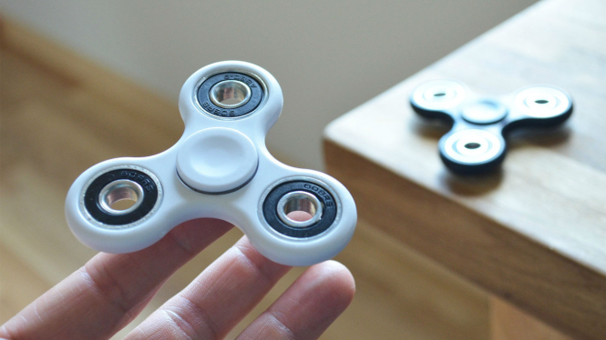 Ilustrasi fidget spinner