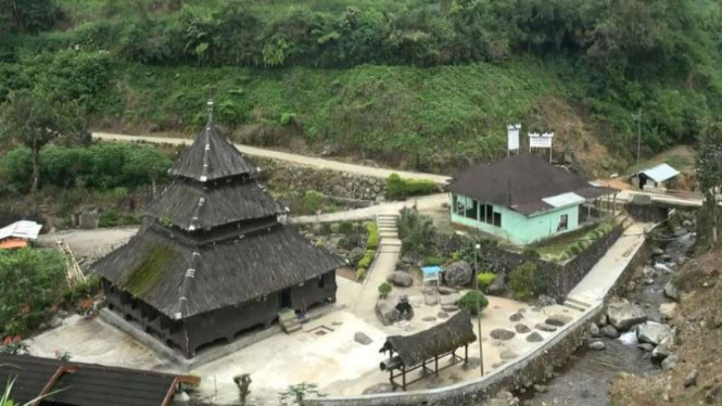 Masjid Tuo Kayu Jao di Jorong Kayu Jao, Nagari Batang Barus, Kecamatan Gunung Talang, Kabupaten Solok, Sumatera Barat.
