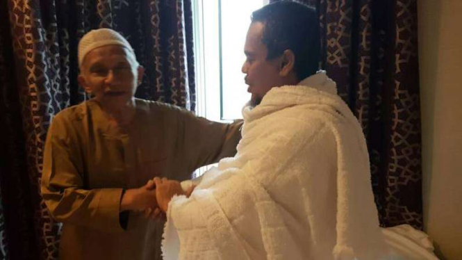 Amien Rais saat bertemu dengan Habib Rizieq di Arab Saudi beberapa waktu lalu. 