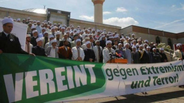 Unjuk rasa di Kota Wina, Austria, beberapa waktu lalu.