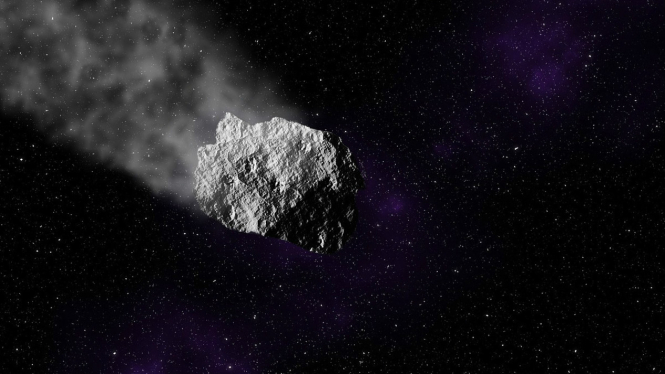 Ilustrasi asteroid.