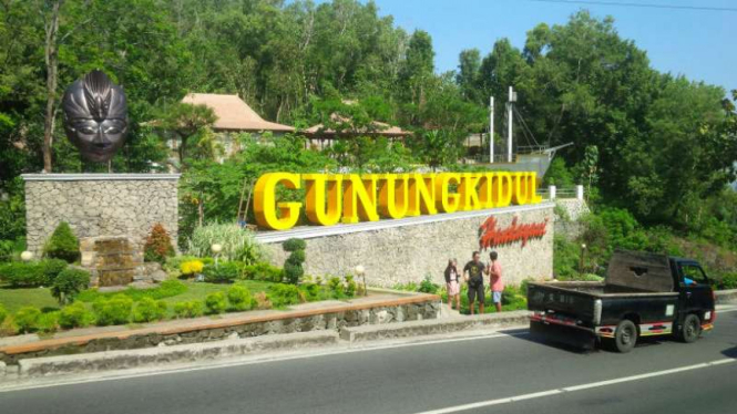 Jalur mudik di Kabupaten Gunungkidul, Daerah Istimewa Yogyakarta.