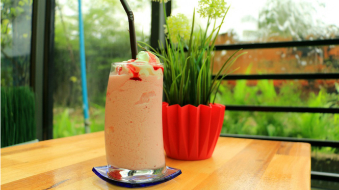 Ilustrasi milkshake.
