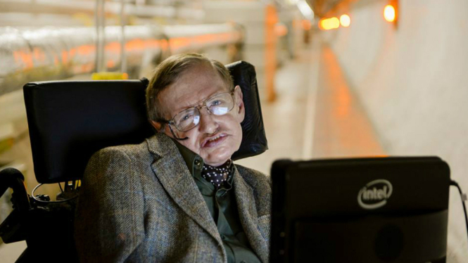 Mendiang Stephen Hawking.