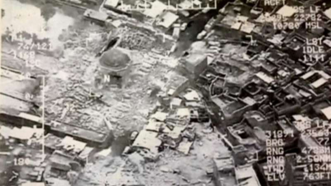 Masjid Agung Al Nouri di Irak, hancur di bom ISIS.