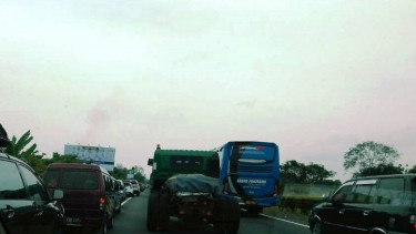 Kepadatan di ruas Tol Palimanan-Kanci