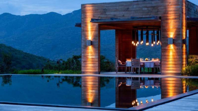 Ilustrasi villa mewah
