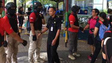 Polisi Tiger turun di kawasan wisata Ancol