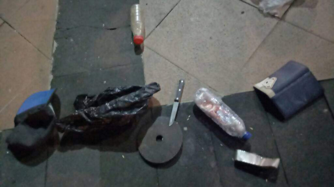 Senjata yang diamankan di Mapolda Jateng 
