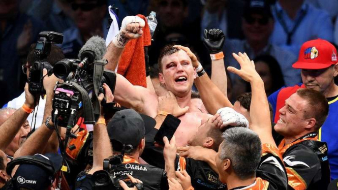 Juara dunia tinju kelas welter asal Australia, Jeff Horn