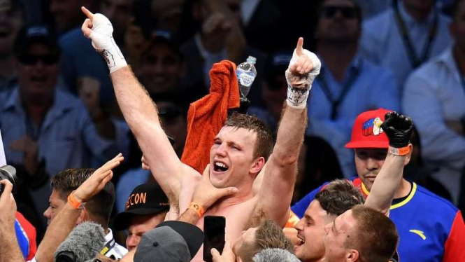 Juara dunia tinju kelas welter asal Australia, Jeff Horn