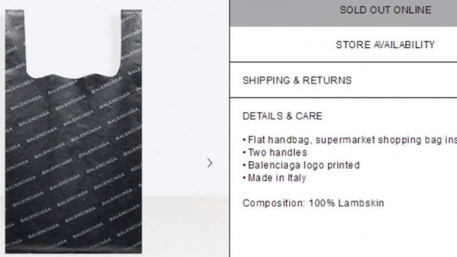 Tas belanja Balenciaga