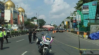 Lokasi temuan ransel mencurigakan di ITC Depok.