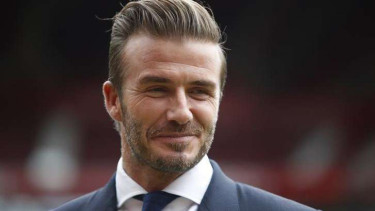 Legenda sepakbola Inggris, David Beckham.