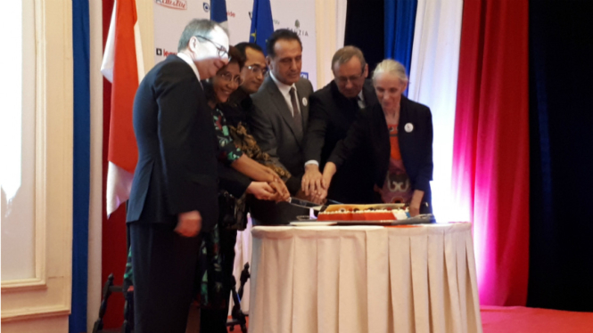 Perayaan Hari Nasional Prancis atau Bastille Day di Jakarta.
