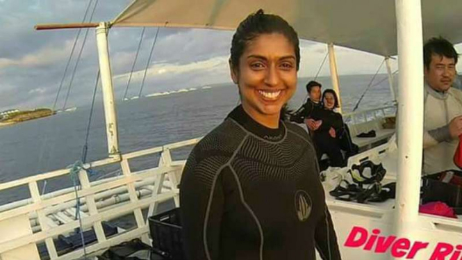 Rinta Paul Mukkam (40), penyelam asal Singapura yang hilang di perairan Taman Nasional Komodo Nusa Tenggara Timur sejak Kamis (13/7/2017)