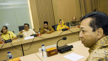Setya Novanto dan pengurus Partai Golkar beberapa waktu lalu.
