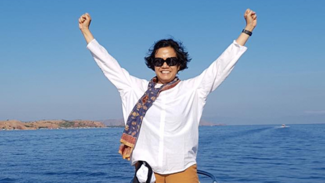 Sri Mulyani Liburan di Labuan Bajo