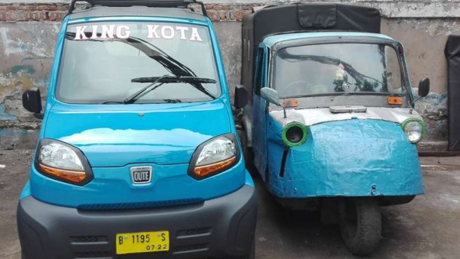 Bajaj Qute mulai beroperasi di Jakarta.