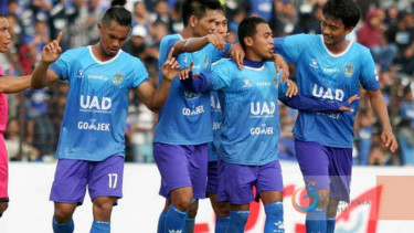 Para pemain PSIM Yogyakarta