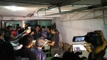 Menteri Keuangan datangi lokasi penggerebekan sabu, Rabu malam, 26 Juli 2017.