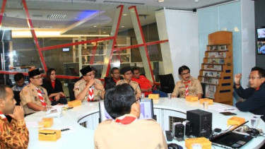 Kwarnas Pramuka Audiensi ke tv One