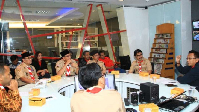Kwarnas Pramuka Audiensi ke tv One