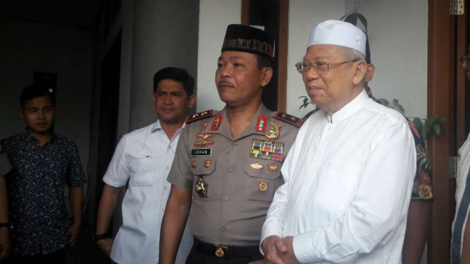 Kapolda Metro Irjen Pol Idham Azis bertemu Ketua MUI Ma'ruf Amin