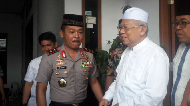 Kapolda Metro Jaya Irjen Pol Idham Azis sambangi Ketua MUI Ma'ruf Amin