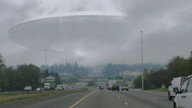 Ilustrasi UFO.