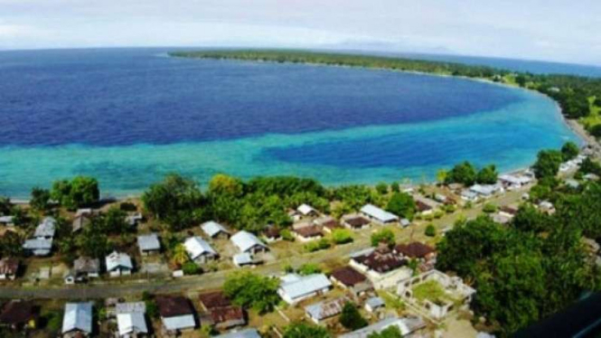 Pemandangan indah di Pulau Morotai. 