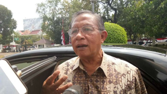 Menko Perekonomian Darmin Nasution di Istana Negara, Jakarta.
