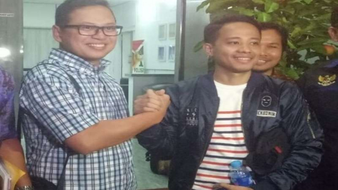 Perwakilan Green Pramuka City dan Acho di Polda Metro Jaya.