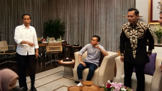 Agus Harimurti Yudhoyono menemui Presiden Jokowi, Kamis 10 Agustus 2017.