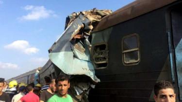 Tabrakan kereta di Mesir, 11 Agustus 2017.