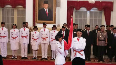 Pelantikan anggota Paskibraka 2017