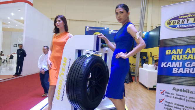 Ban baru Goodyear untuk mobil SUV.