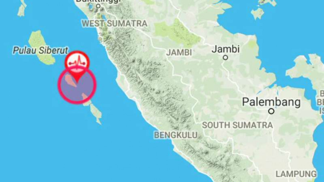 Ilustrasi gempa di Mentawai.