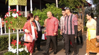 Indro Warkop di Istana Merdeka Jakarta.