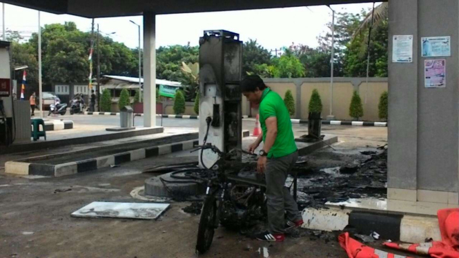 SPBU Bojonggede Terbakar