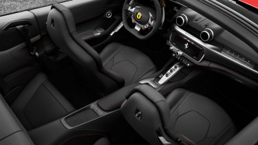 Ilustrasi Interior dalam mobil.