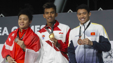 Perenang Triady Tambah Pundi Emas Indonesia