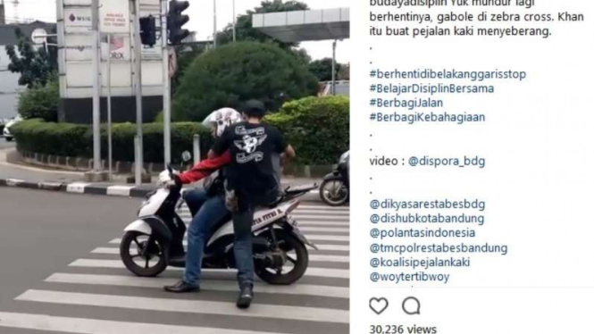 Cara paling konyol peringatkan para penerobos jalur penyeberangan