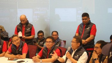 Telkom menggelar jumpa pers perkembangan perbaikan gangguan Satelit Telkom 1