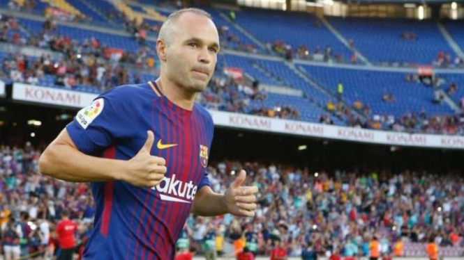 Mantan pemain Barcelona, Andres Iniesta.