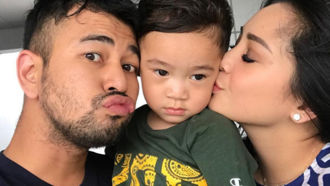 Raffi Ahmad, Rafathar dan Nagita Slavina.