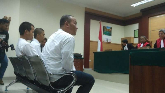 Iwa K di ruang sidang Pengadilan Negeri Tangerang, Rabu 6 September 2017.