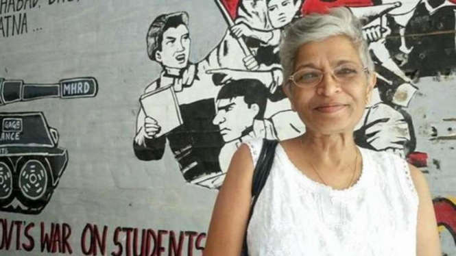 Gauri Lankesh, jurnalis terkenal di India yang tewas ditembak.