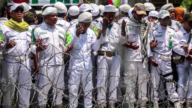 FPI di aksi solidaritas muslim Rohingya